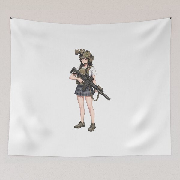 Item preview, Tactical School Girl - Anime Special Ops designed and sold by RAWLIFEGRAPHIC.