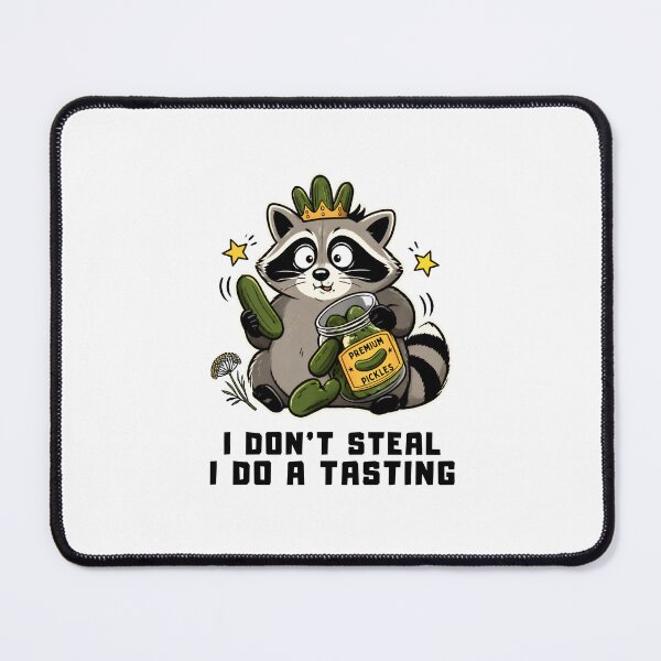 Item preview, Raccoon Eating Pickles -  I Don’t Steal, I Do a Tasting designed and sold by CutieGalore.