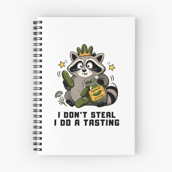 Item preview, Raccoon Eating Pickles -  I Don’t Steal, I Do a Tasting designed and sold by CutieGalore.