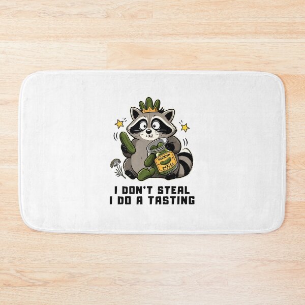 Item preview, Raccoon Eating Pickles -  I Don’t Steal, I Do a Tasting designed and sold by CutieGalore.