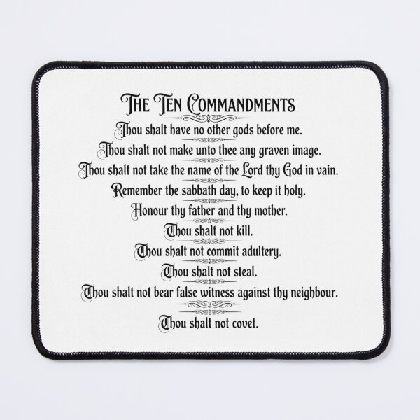 Item preview, The Ten Commandments in Victorian Script designed and sold by Wanda Case.