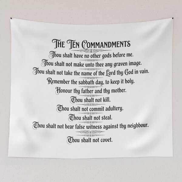 Item preview, The Ten Commandments in Victorian Script designed and sold by Wanda Case.