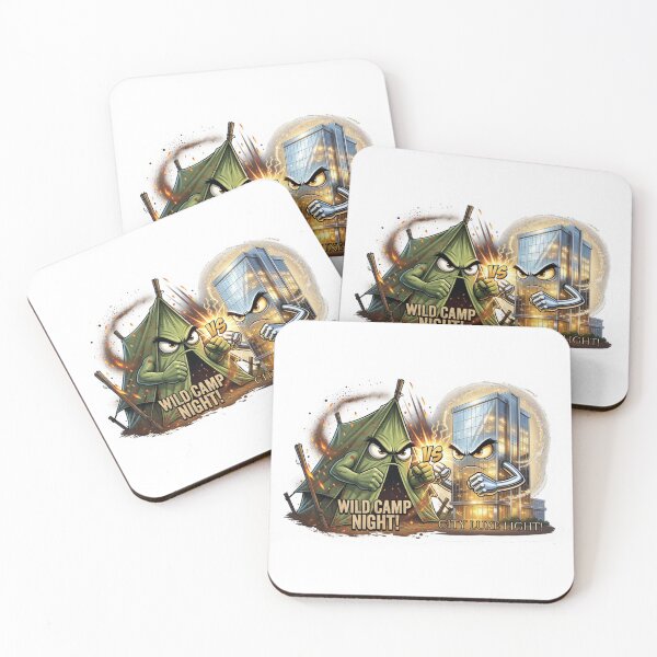 Item preview, Camping Tent Versus Luxury Hotel Comfort Sticker designed and sold by Imaginarium of Chaos falcon88 .