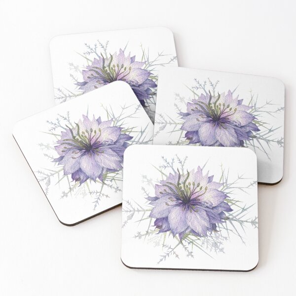 Item preview, Purple Nigella Flower designed and sold by Flowersforbear.