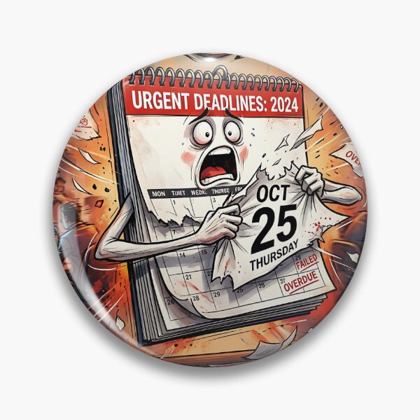 Item preview, Urgent Deadlines Panic Calendar Tearing Pages Humor designed and sold by Michaelragheb.