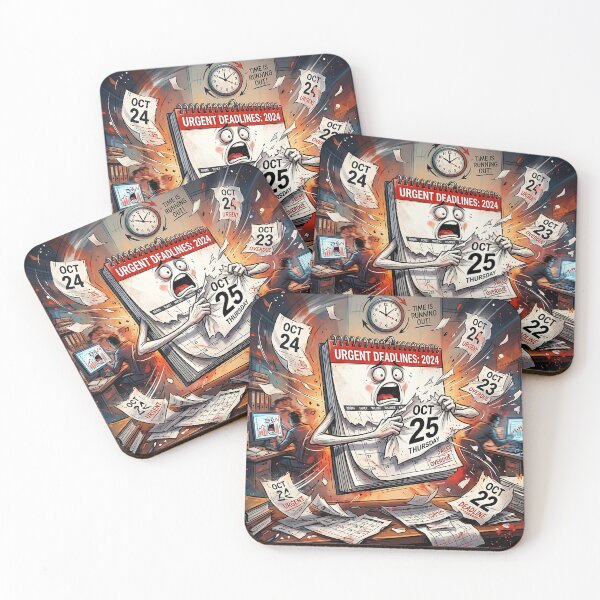 Item preview, Urgent Deadlines Panic Calendar Tearing Pages Humor designed and sold by Michaelragheb.