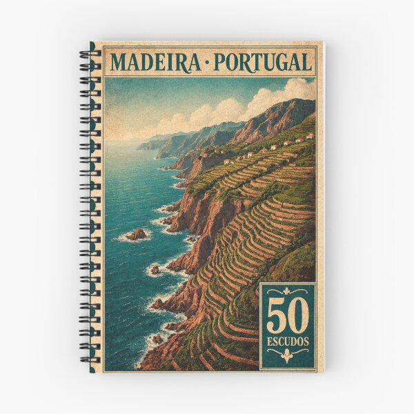 Item preview, Madeira Portugal Vintage Postage Stamp Coastal Vineyard designed and sold by JIGUWORLD.