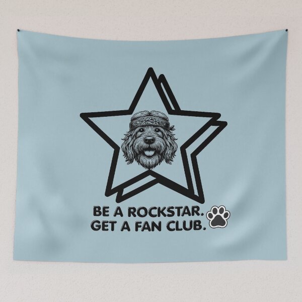 Item preview, Be a Rockstar - Boho/Dog lover humor designed and sold by 247DesignStudio.