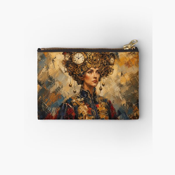 Item preview, Surreal Clockwork Woman Oil Painting Steampunk Wall Art designed and sold by Cary-s.