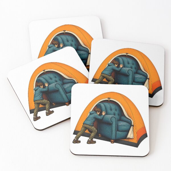 Item preview, Funny Camping Comfort – Armchair in a Tent Retro Camping Lover designed and sold by Digital Culture Studio.