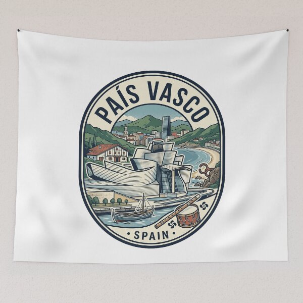 Item preview, Vintage Pais Vasco Basque Country Travel Badge designed and sold by k3rstman1.
