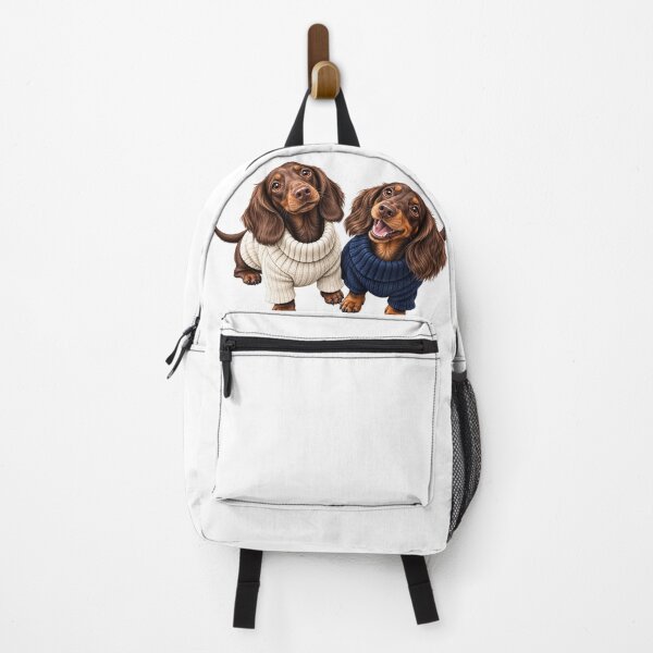 Item preview, Dachshund Best Friends – Cozy Together designed and sold by FurryPrintLab-FurryPrintLabDesign.