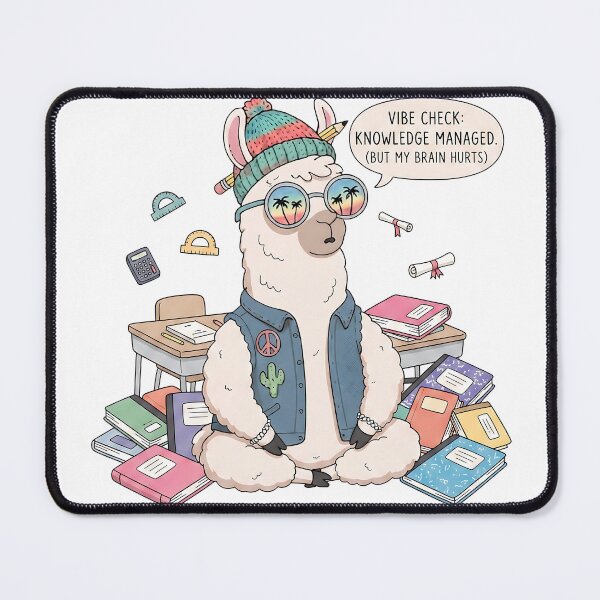 Item preview, Knowledge Managed, Brain Fried Llama designed and sold by Llama-Get-a-Tee.