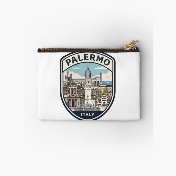 Item preview, Palermo Italy Retro Travel Badge Skyline designed and sold by k3rstman1.