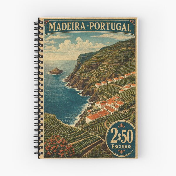 Item preview, Madeira Portugal Vintage Postage Stamp Coastal Vineyard designed and sold by JIGUWORLD.