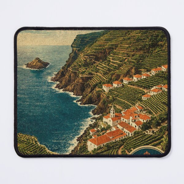 Item preview, Madeira Portugal Vintage Postage Stamp Coastal Vineyard designed and sold by JIGUWORLD.
