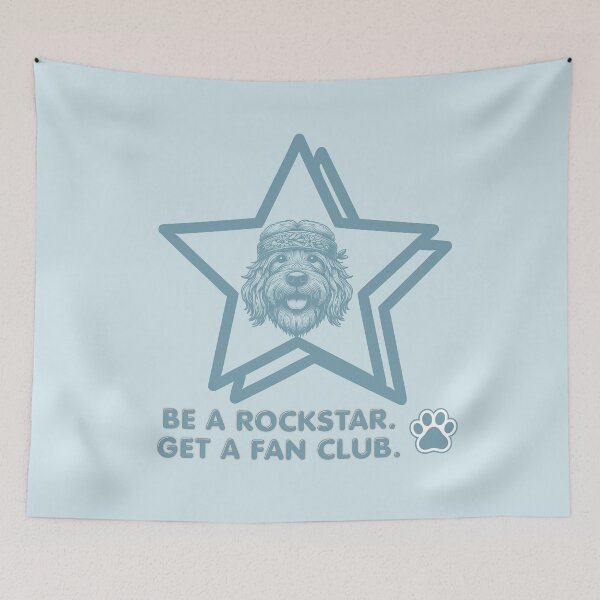 Item preview, Be a Rockstar - Boho/Dog lover humor designed and sold by 247DesignStudio.