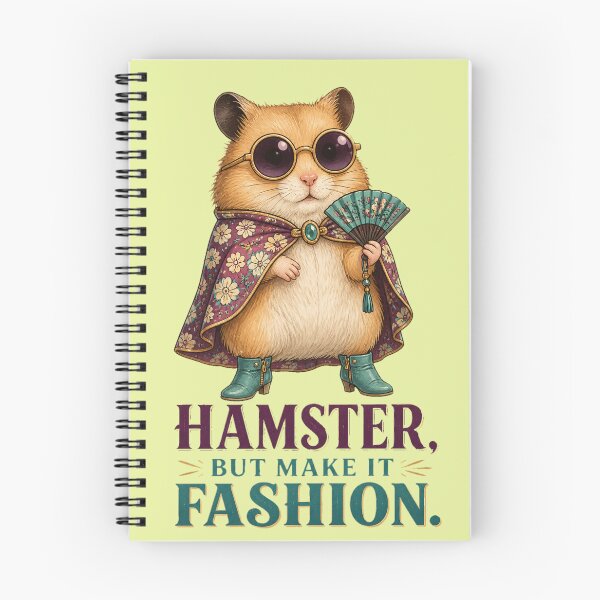 Item preview, Hamster But Make It Fashion - Sassy Chic Hamster with Sunglasses and Fan designed and sold by SVox.