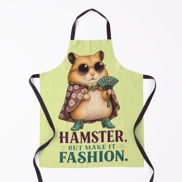 Item preview, Hamster But Make It Fashion - Sassy Chic Hamster with Sunglasses and Fan designed and sold by SVox.