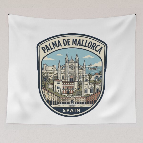 Item preview, Palma de Mallorca Spain Vintage Travel Badge designed and sold by k3rstman1.