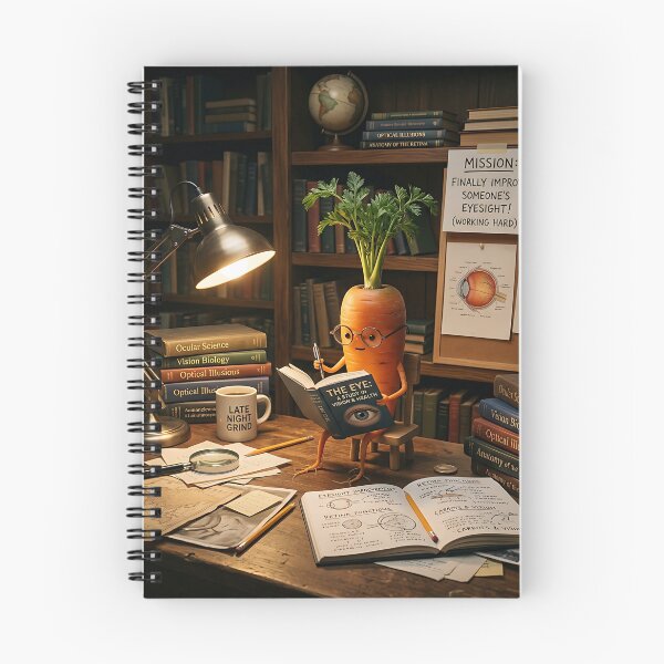 Item preview, Hardworking Carrot Studying Eyesight Late Night Grind designed and sold by Michaelragheb.