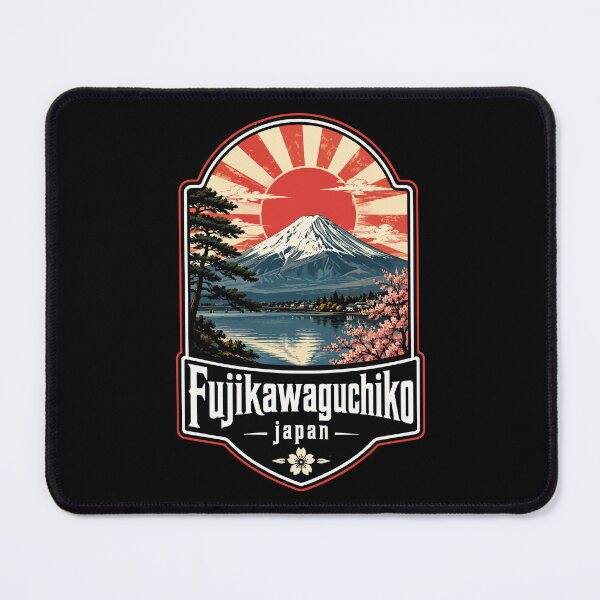 Item preview, Fujikawaguchiko Japan Retro Vintage Travel designed and sold by TomFrontierArt.