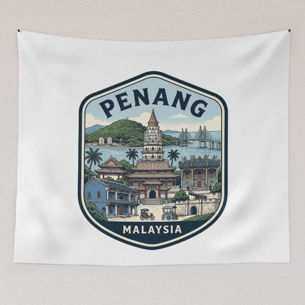 Item preview, Penang Malaysia Vintage Travel Badge designed and sold by k3rstman1.