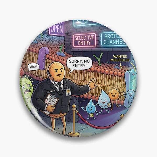 Item preview, Cell Membrane Bouncer Nucleus Nightclub Biology Meme designed and sold by Michaelragheb.