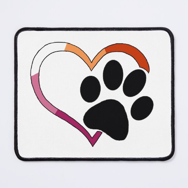 Item preview, lesbian heart paw designed and sold by the-imPAWium.