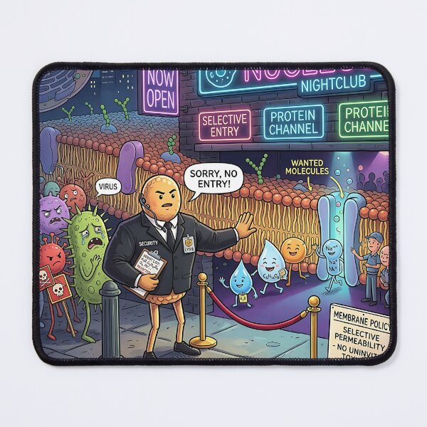 Item preview, Cell Membrane Bouncer Nucleus Nightclub Biology Meme designed and sold by Michaelragheb.