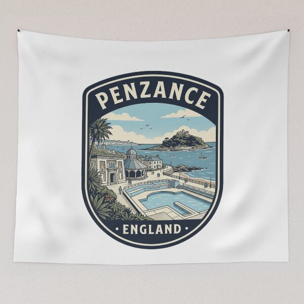 Artikelvorschau, Penzance England Jubilee Pool Vintage Reiseabzeichen entworfen und verkauft von k3rstman1.