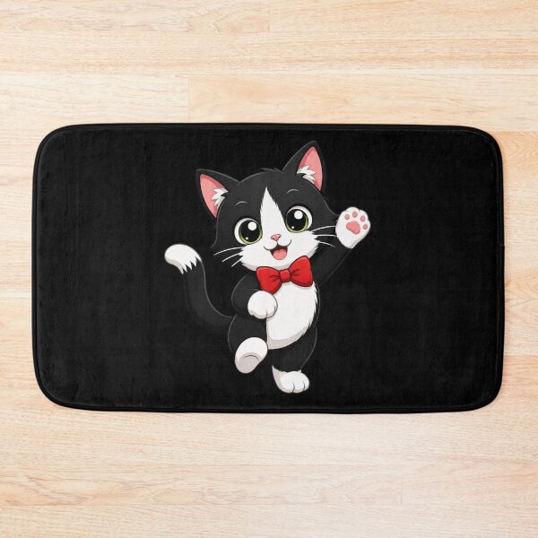 Item preview, Kawaii Tuxedo Cat with Red Bow Tie designed and sold by All About DigiCraft by Fedelina.