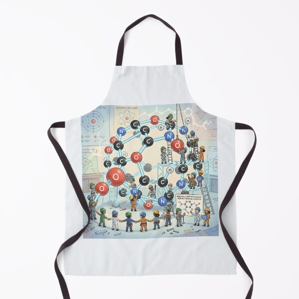 Item preview, Tiny Scientists Building Complex Protein Molecule Diagram designed and sold by Michaelragheb.