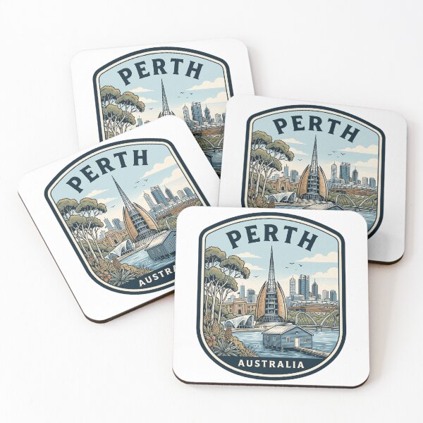 Item preview, Perth Australia Vintage Travel Emblem designed and sold by k3rstman1.