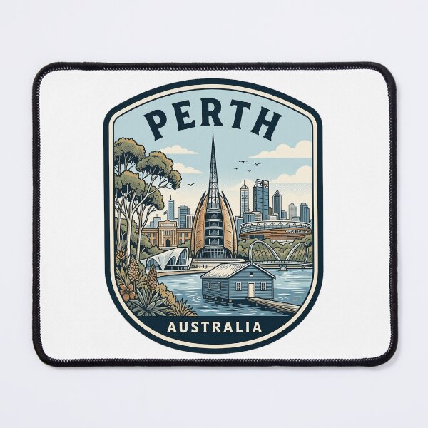 Item preview, Perth Australia Vintage Travel Emblem designed and sold by k3rstman1.