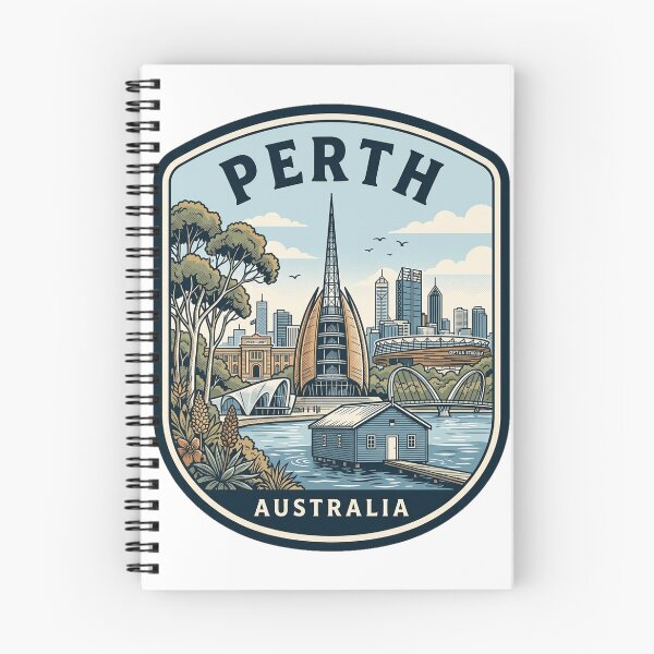 Item preview, Perth Australia Vintage Travel Emblem designed and sold by k3rstman1.