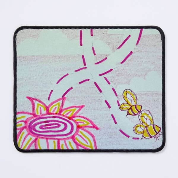 Item preview, Bees for Breast Cancer Awareness Sketch designed and sold by ArtwithaFriend.