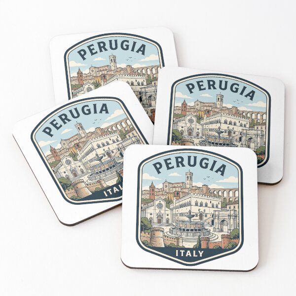 Item preview, Vintage Perugia Italy Travel Souvenir Illustration designed and sold by k3rstman1.