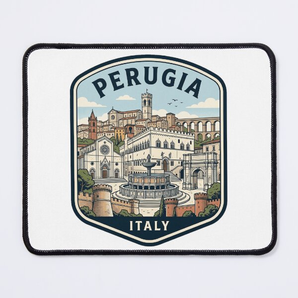 Item preview, Vintage Perugia Italy Travel Souvenir Illustration designed and sold by k3rstman1.