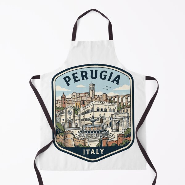 Artikelvorschau, Vintage-Illustration als Reisesouvenir aus Perugia, Italien entworfen und verkauft von k3rstman1.
