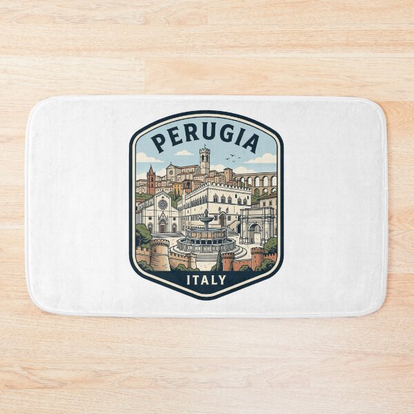 Item preview, Vintage Perugia Italy Travel Souvenir Illustration designed and sold by k3rstman1.