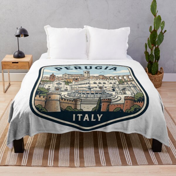 Item preview, Vintage Perugia Italy Travel Souvenir Illustration designed and sold by k3rstman1.