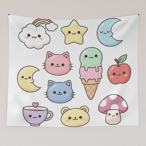 Item preview, Pastel Kawaii Sticker Collection designed and sold by arjonrasikmuna.