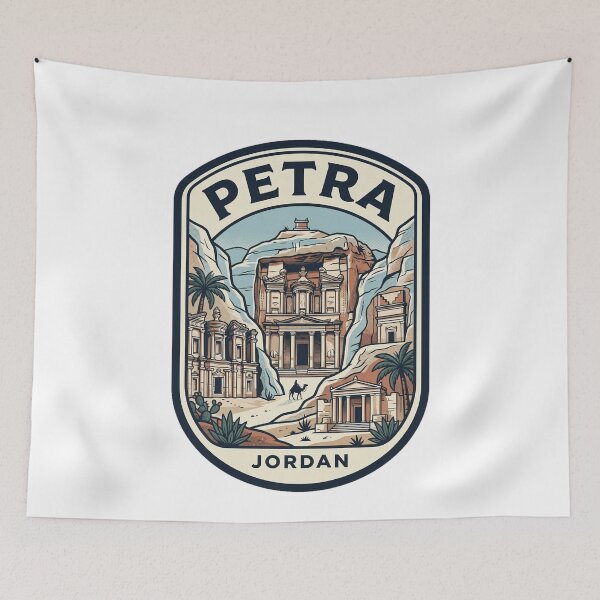 Item preview, Petra Jordan Vintage Travel Badge designed and sold by k3rstman1.