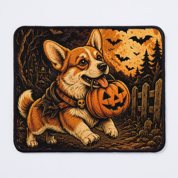 Item preview, Corgi Dog Pumpkin Vintage Halloween designed and sold by JessArty ⭐⭐⭐⭐⭐.
