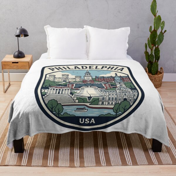 Item preview, Vintage Philadelphia Pennsylvania Liberty Bell Skyline designed and sold by k3rstman1.