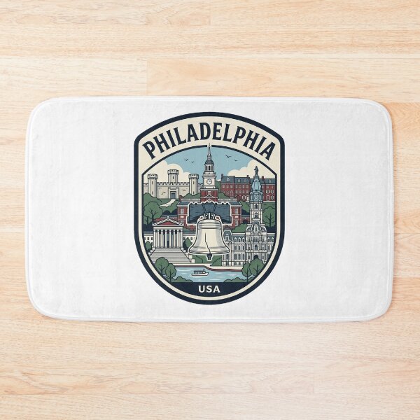 Item preview, Vintage Philadelphia Pennsylvania Liberty Bell Skyline designed and sold by k3rstman1.