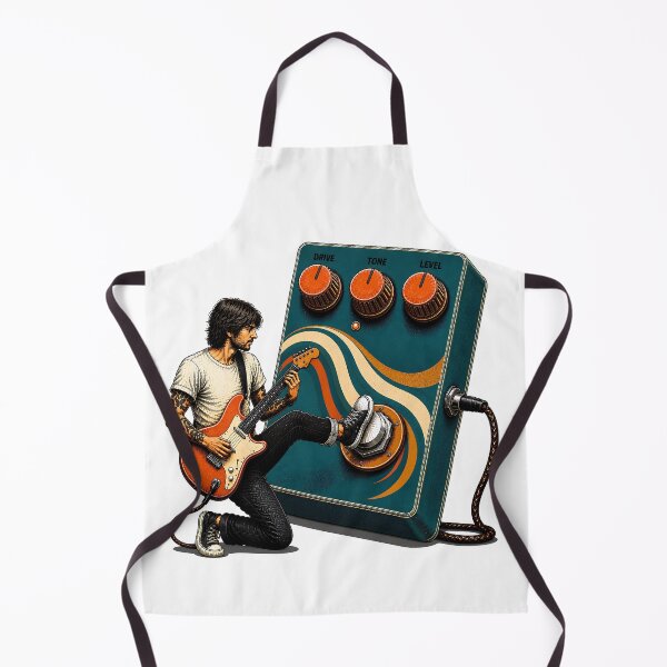 Item preview, Guitar Pedal Obsession – Retro Electric Guitarist Effects Pedal Art designed and sold by Digital Culture Studio.