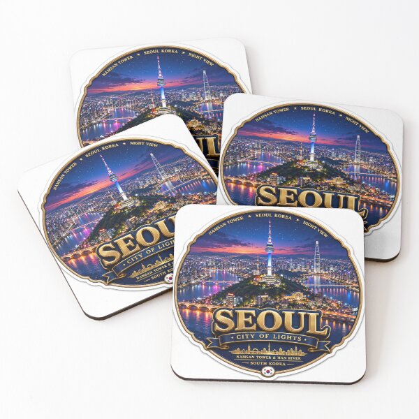 Item preview, Namsan Tower Seoul Night Skyline   designed and sold by PaintMeWorld.