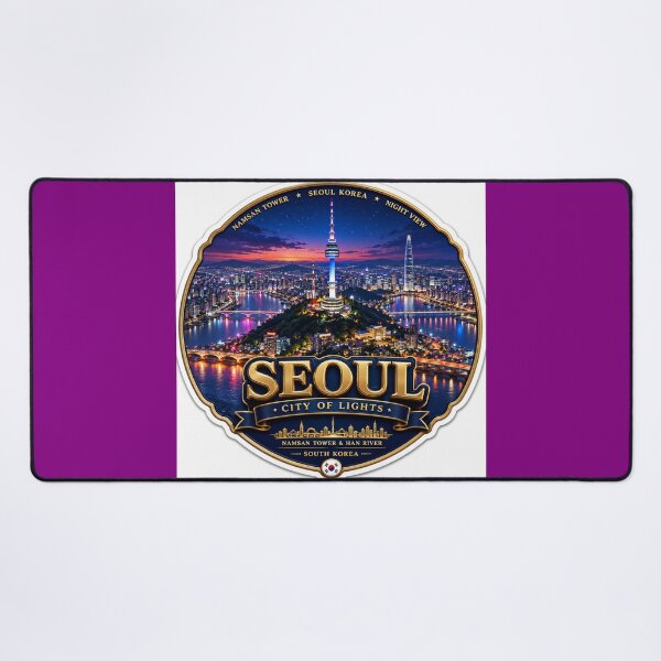 Item preview, Namsan Tower Seoul Night Skyline   designed and sold by PaintMeWorld.